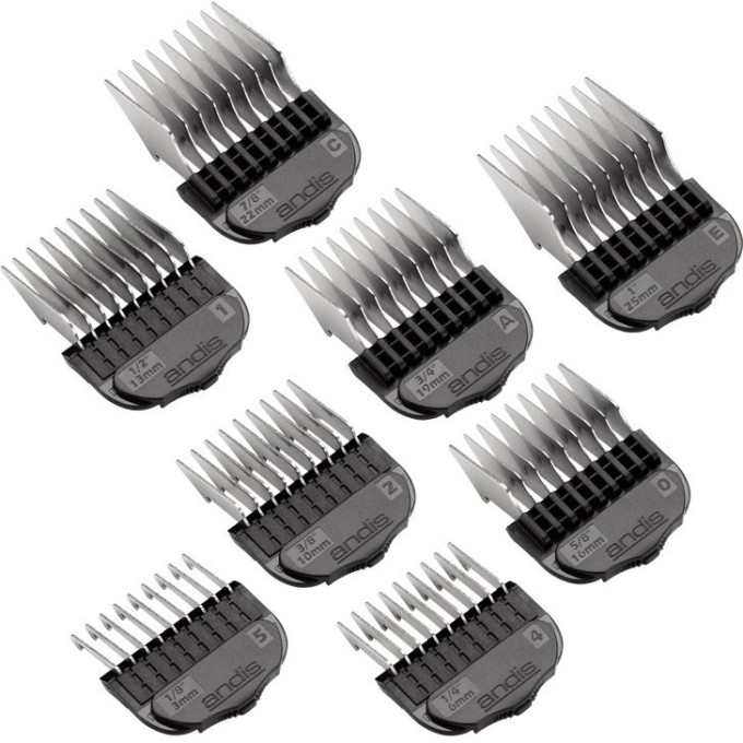 Набор из 8 металлических магнитных насадок ANDIS 24315